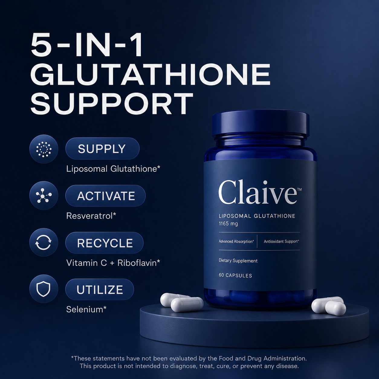 Claive™ Liposomal Glutathione
