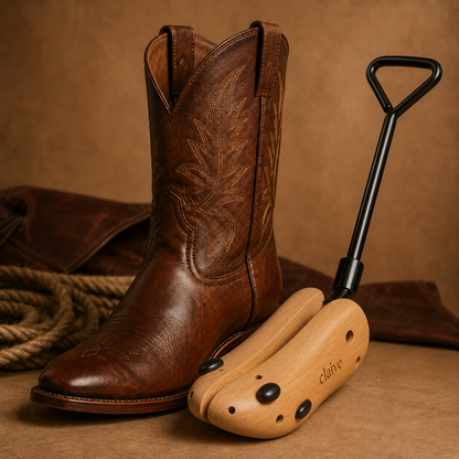 Premium Wooden Cowboy Boot Stretcher™