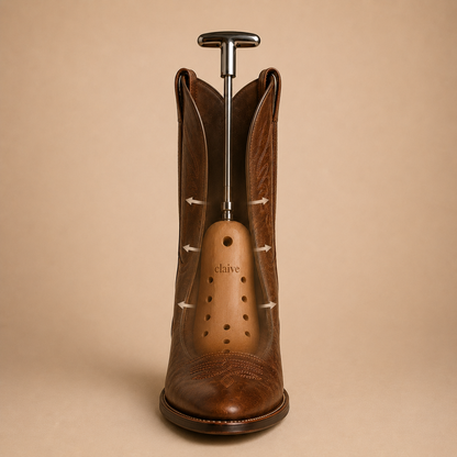 Premium Wooden Cowboy Boot Stretcher™