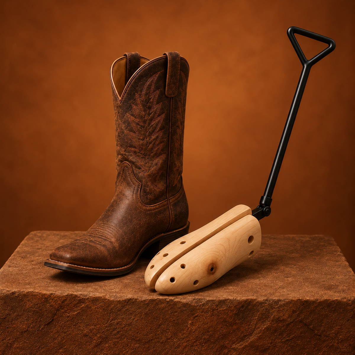 Premium Wooden Cowboy Boot Stretcher™