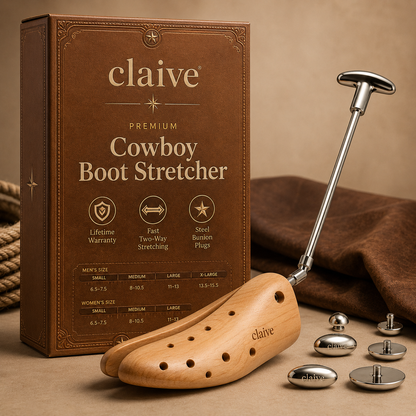 Premium Wooden Cowboy Boot Stretcher™