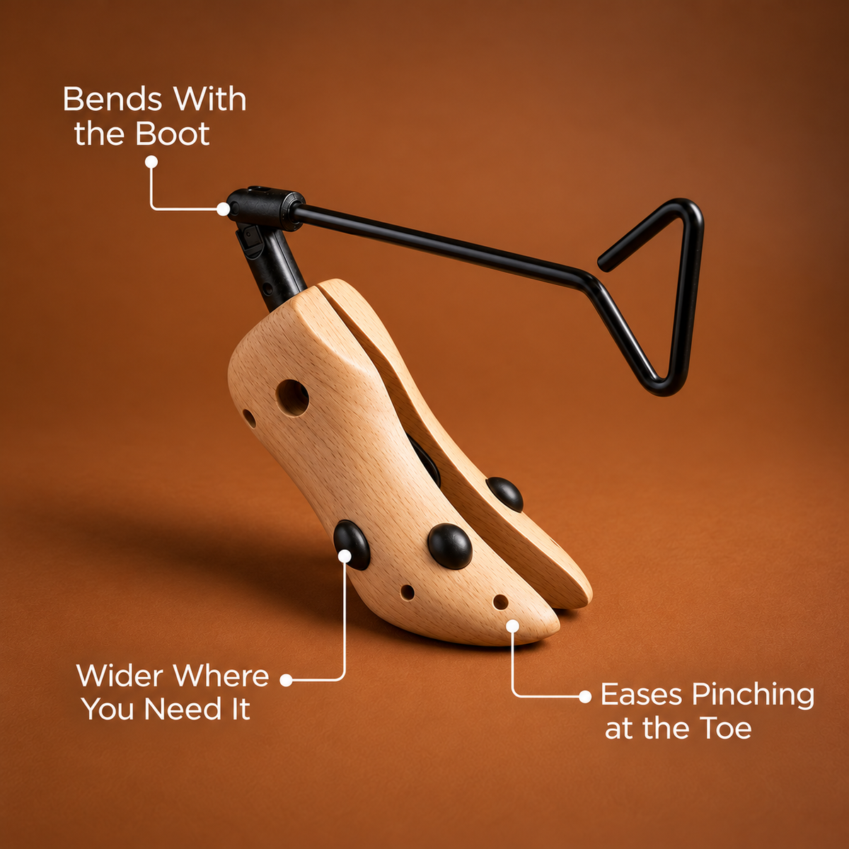 Premium Wooden Cowboy Boot Stretcher™